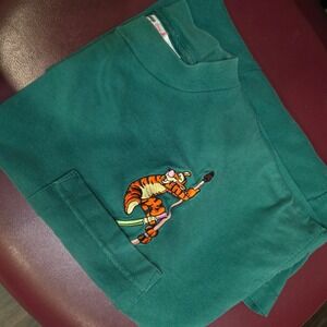 Disney Tigger Embroidered Pocket T-Shirt Walt‎ Disney World Theme Park L/XL